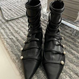 Black Pearl Ankle Boots